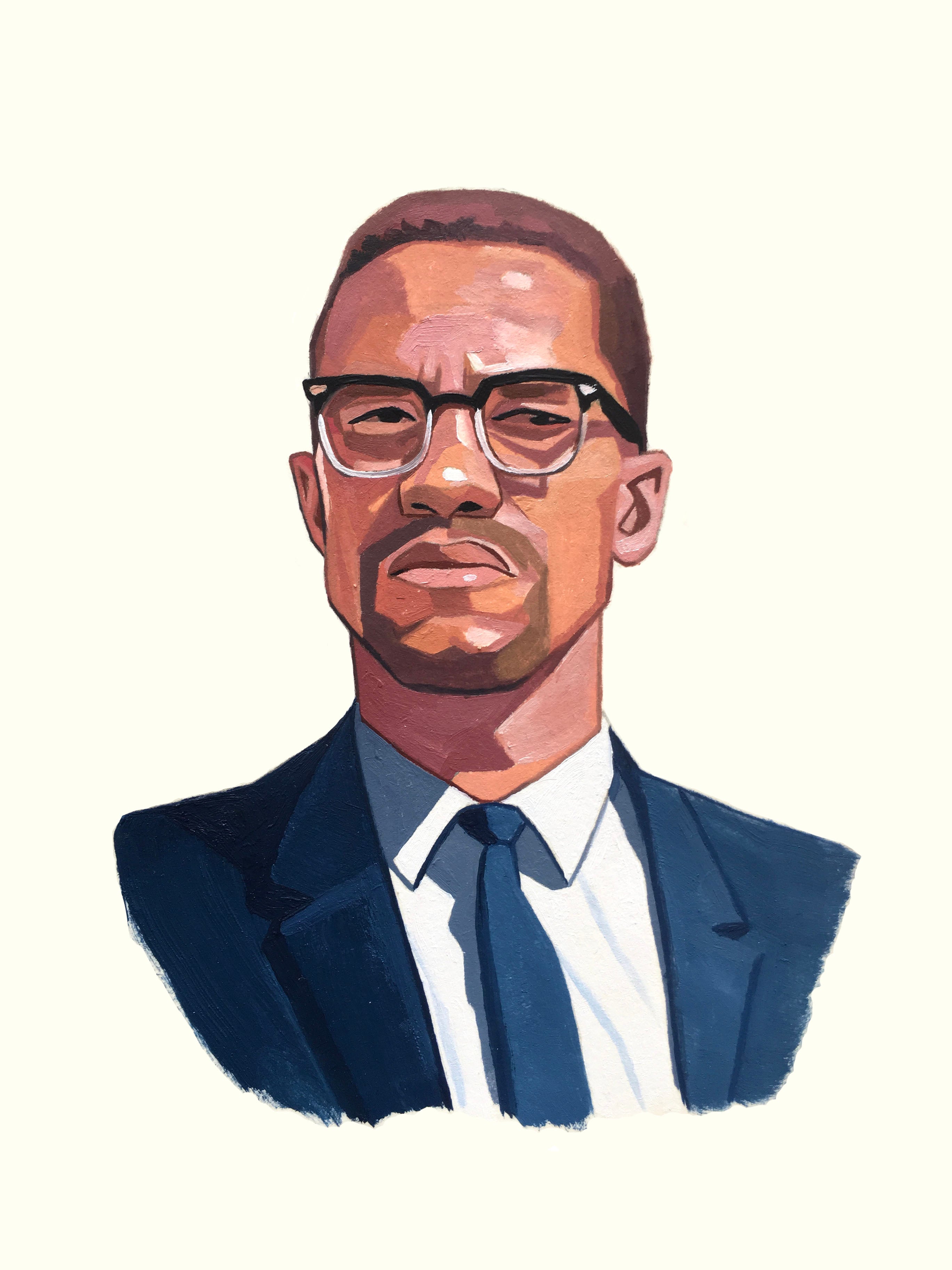 Malcolm X Print Jamesbada malcolm-x-print-jamesbada